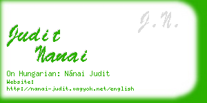 judit nanai business card